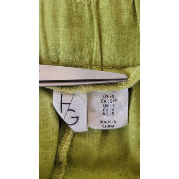 Happily Grey HG Green Linen Cargo Pants - Picture 3 of 4